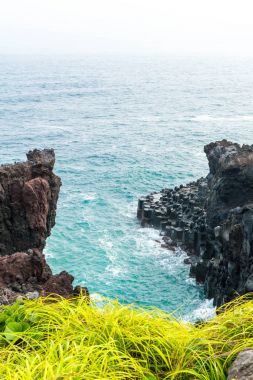 Jungmun Daepo sahil Jusangjeolli Cliff, Jeju Adası
