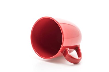 Kırmızı seramik kupa