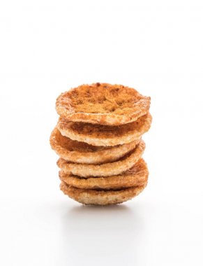 rendelenmiş domuz pirinç kraker ile kurutulmuş