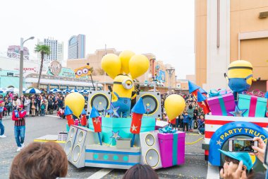 Osaka, Japonya - 21 Kasım 2016: Yeni festivale, yeniden doğmuş Parade, celeb