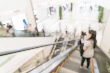 Lüks alışveriş merkezinde soyut bulanıklık