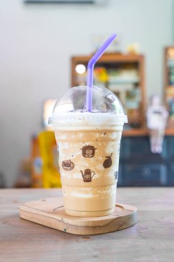 Buzlu kapuçino kahve frappe 