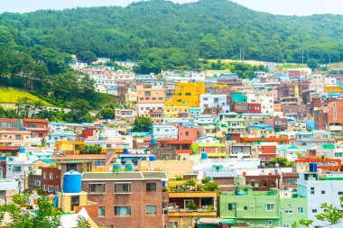 Gamcheon kültür Köyü Busan içinde güzel mimari