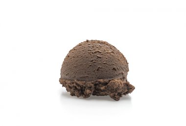 Scoop of chocolated ice cream clipart