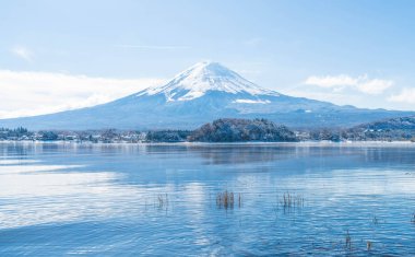 Dağ Fuji San Kawaguchiko Gölü.