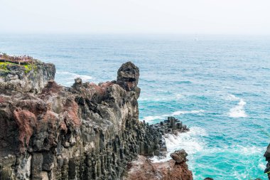 Jungmun Daepo sahil Jusangjeolli Cliff, Jeju Adası