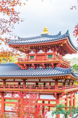 Güzel mimari Byodo içinde Kyoto tapınakta.