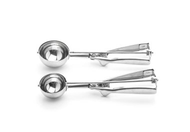 bir dondurma kaşık closeup