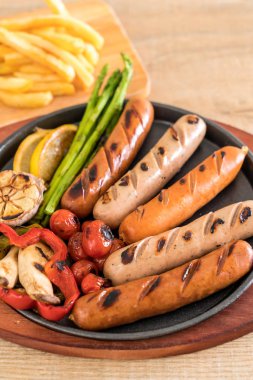 sebzeli ızgara sosis