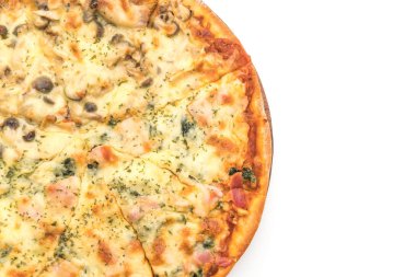  Ispanaklı ve mantarlı pizza