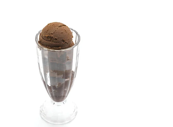 Кошик шоколадного морозива — стокове фото