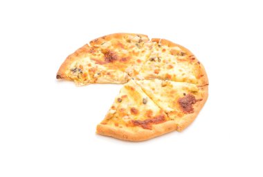 Kremalı mantarlı pizza