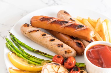 sebzeli ızgara sosis