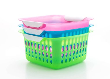 renkli plastik sepet 