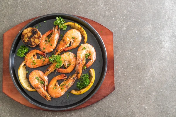 gebakken garnalen met knoflook 