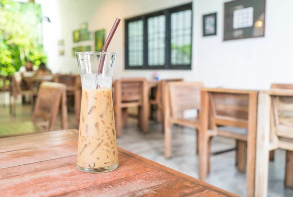 Glas iced koffie expresso — Stockfoto