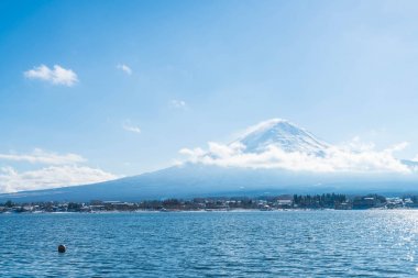 Dağ Fuji San Kawaguchiko Gölü.