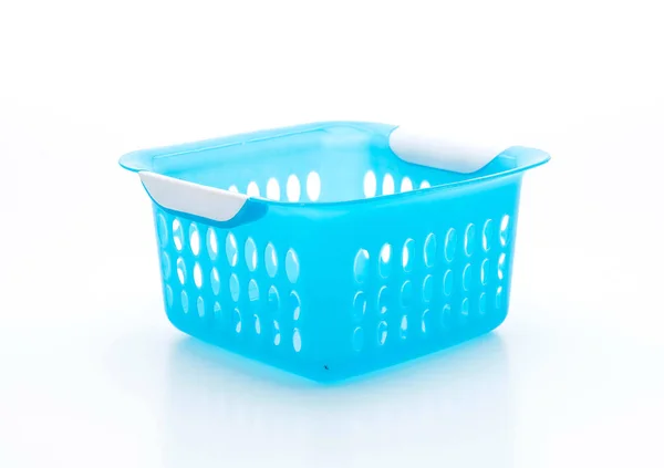 Blue plastic basket — Stock Photo, Image