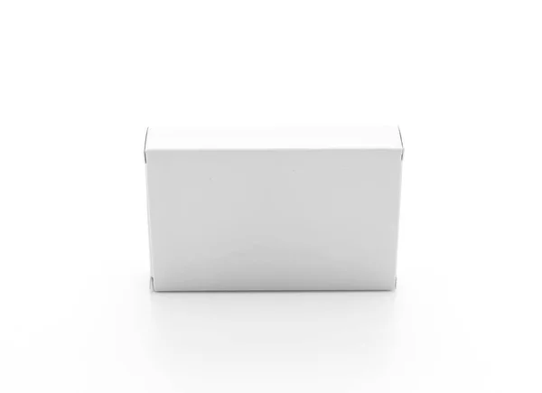 Caja de papel blanco —  Fotos de Stock