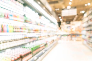 süpermarkette bulanık odak 
