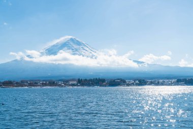 Dağ Fuji San Kawaguchiko Gölü.