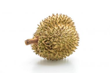 Beyaz arka plan üzerinde taze durian