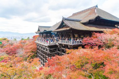 Kyoto, Sonbahar sezonu Kiyomizu veya Kiyomizu-dera Tapınağı.