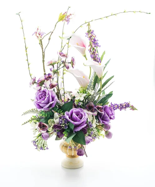 Gyönyörű csokor virág váza — Stock Fotó
