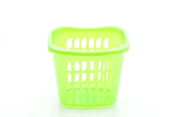 녹색 플라스틱 바구니 — 스톡 사진