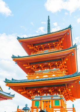 Kiyomizu-dera Tapınağı güzel mimari Kyoto,.