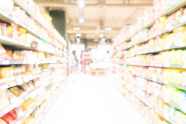 süpermarkette bulanık odak 
