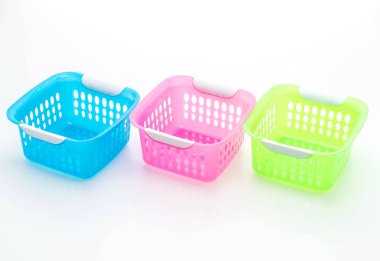 renkli plastik sepet 