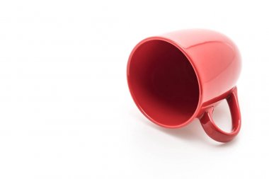 Kırmızı seramik kupa