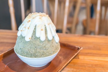 Matcha yeşil çay buz tıraş