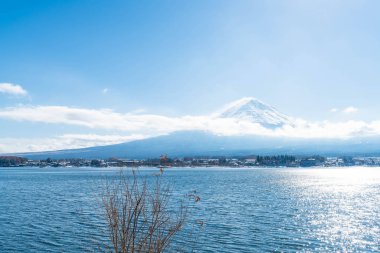 Dağ Fuji San Kawaguchiko Gölü.