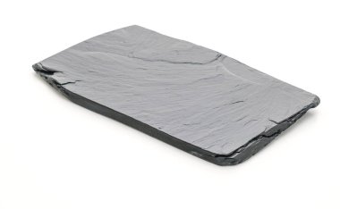 Beyaz arka plan üzerinde arduvaz levha