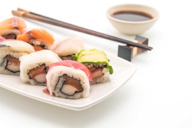 karışık suşi roll - Japon gıda tarzı