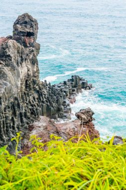 Jungmun Daepo sahil Jusangjeolli Cliff, Jeju Adası
