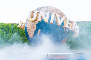 Osaka, Japonya - 21 Kasım 2016: temel tema park konumlar