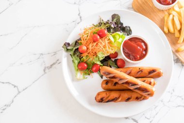 sebzeli ızgara sosis