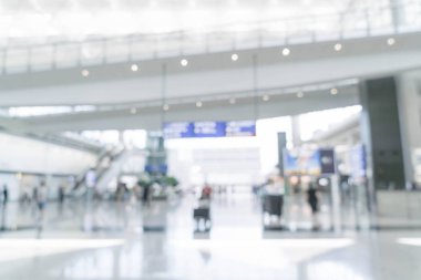 Havaalanında soyut bulanıklık