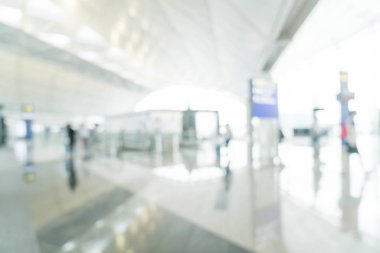 Havaalanında soyut bulanıklık