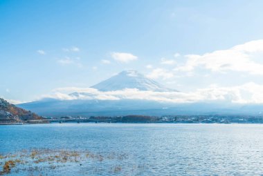 Dağ Fuji San Kawaguchiko Gölü.