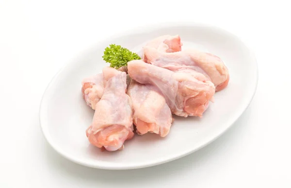 Warzywa świeże surowego kurczaka skrzydła — Zdjęcie stockowe