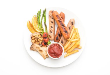 sebzeli ızgara sosis