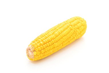 Beyaz arkaplanda mısır