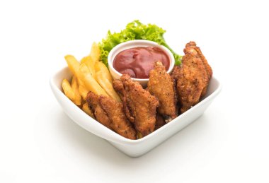 Kızarmış tavuk kanadı.