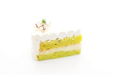 Pandalar pasta beyaz arka plan üzerinde