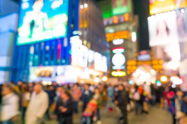 kalabalık insanlar Osaka street Market bulanıklık 