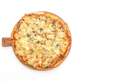  Ispanaklı ve mantarlı pizza